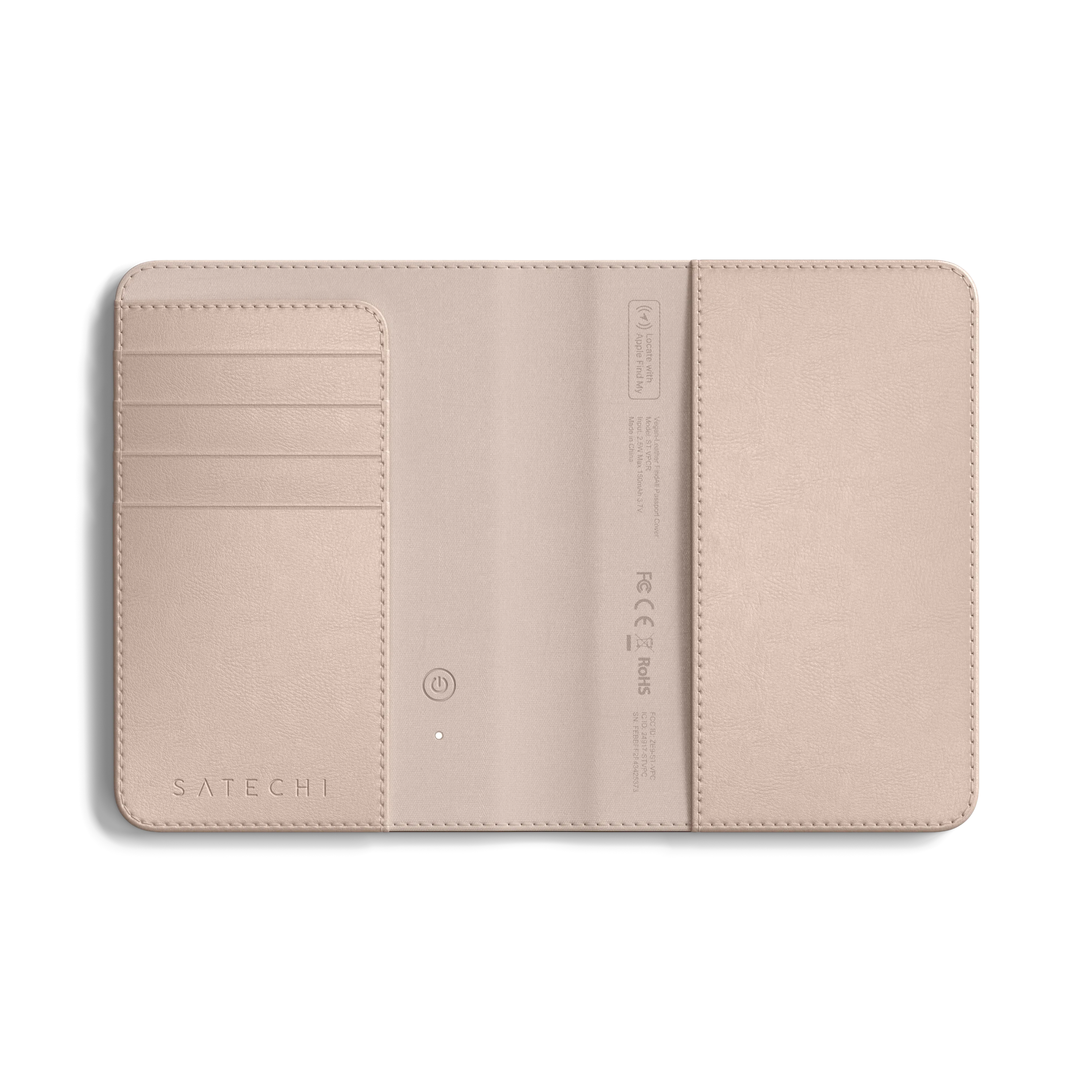 Vegan-Leather FindAll™ Passport Cover Satechi Desert Rose