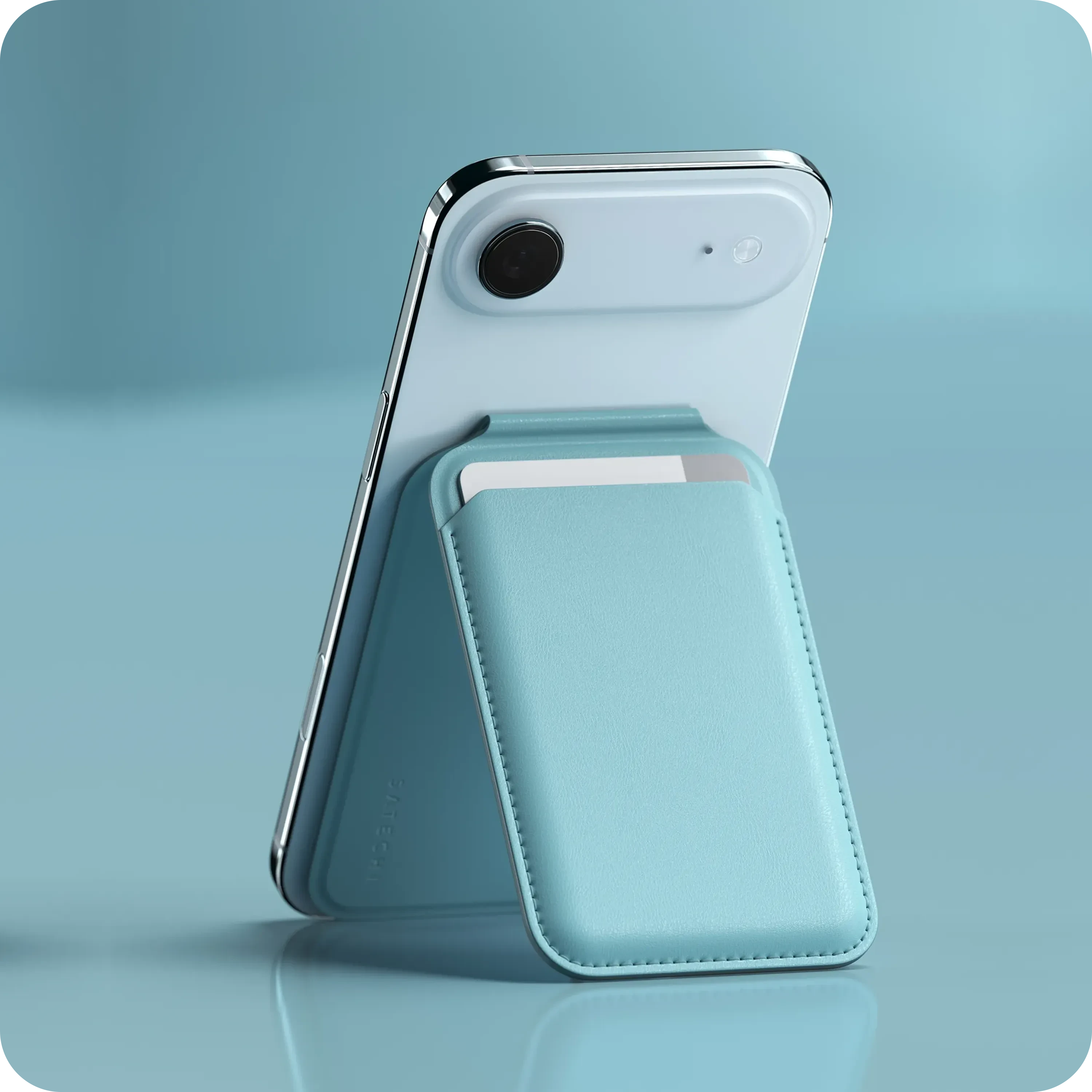 Vegan-Leather Magnetic Wallet Stand Satechi Light Blue #group_light_blue