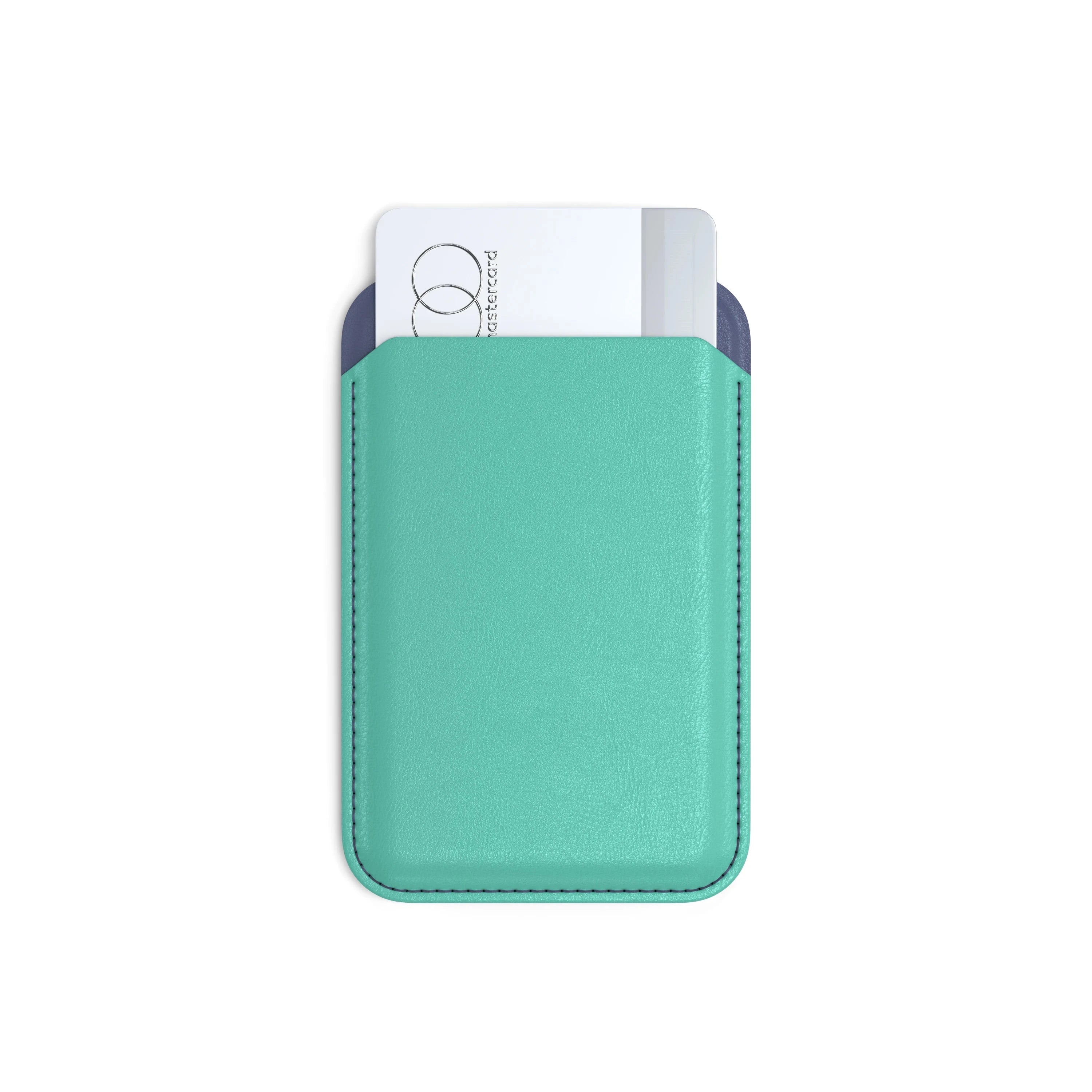 Vegan-Leather Magnetic Wallet Stand Satechi Aqua