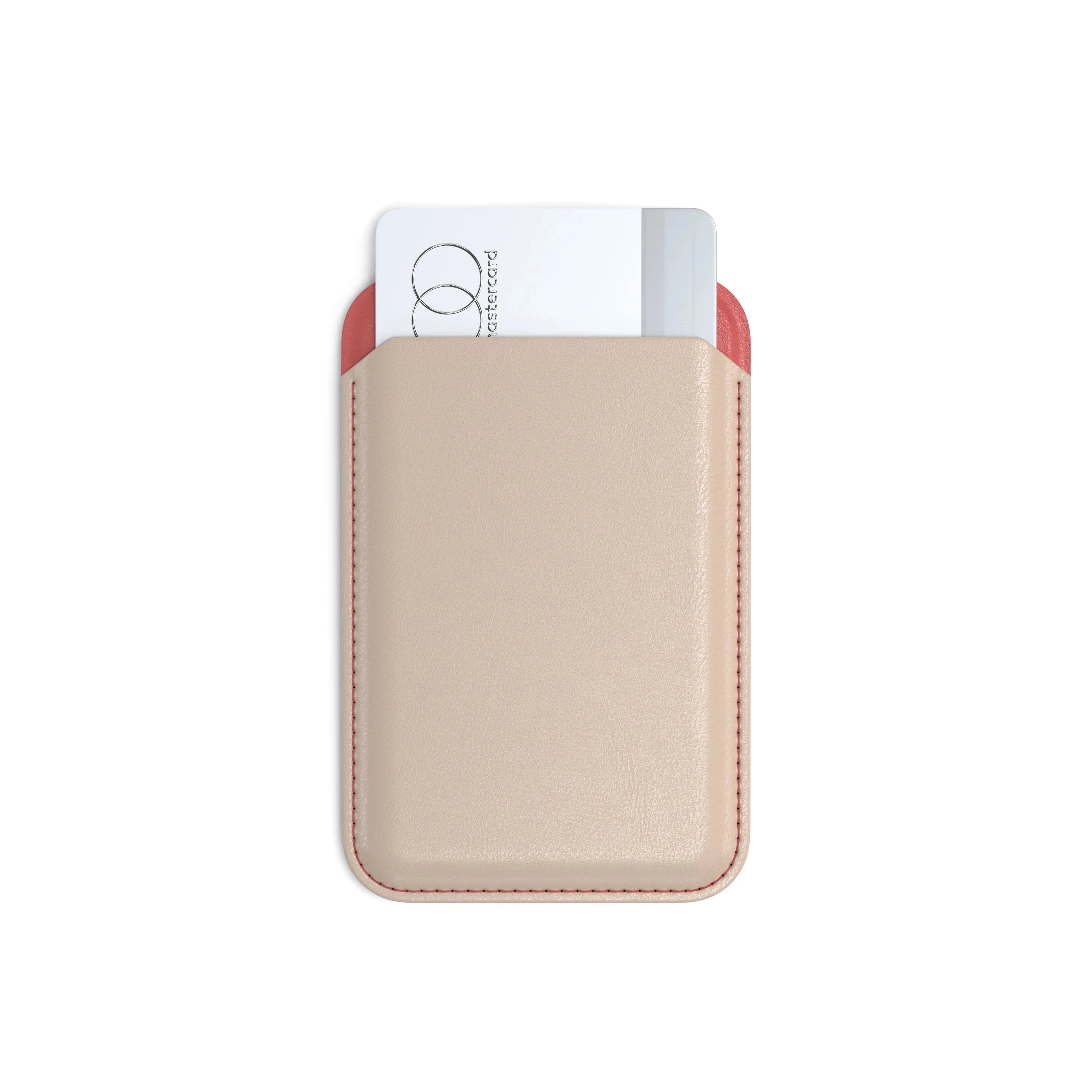 Vegan-Leather Magnetic Wallet Stand Satechi Coral Pink