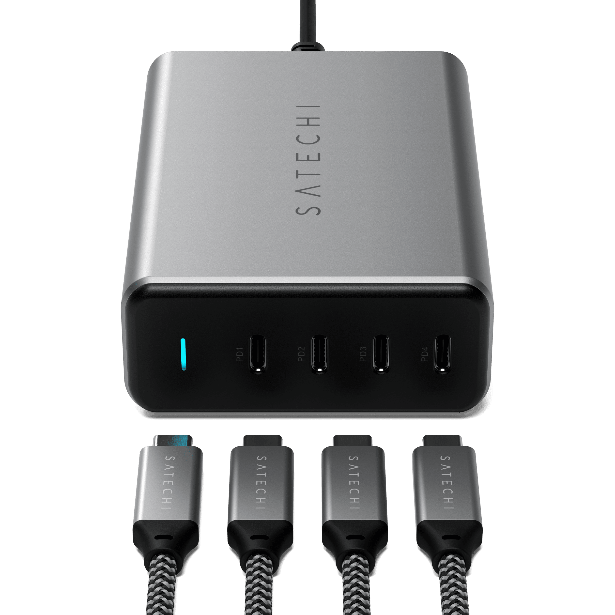 165W USB-C 4-Port GaN Charger | Fast PD Charging – Satechi 165W USB-C 4-Port GaN Charger | Fast PD Charging – Satechi