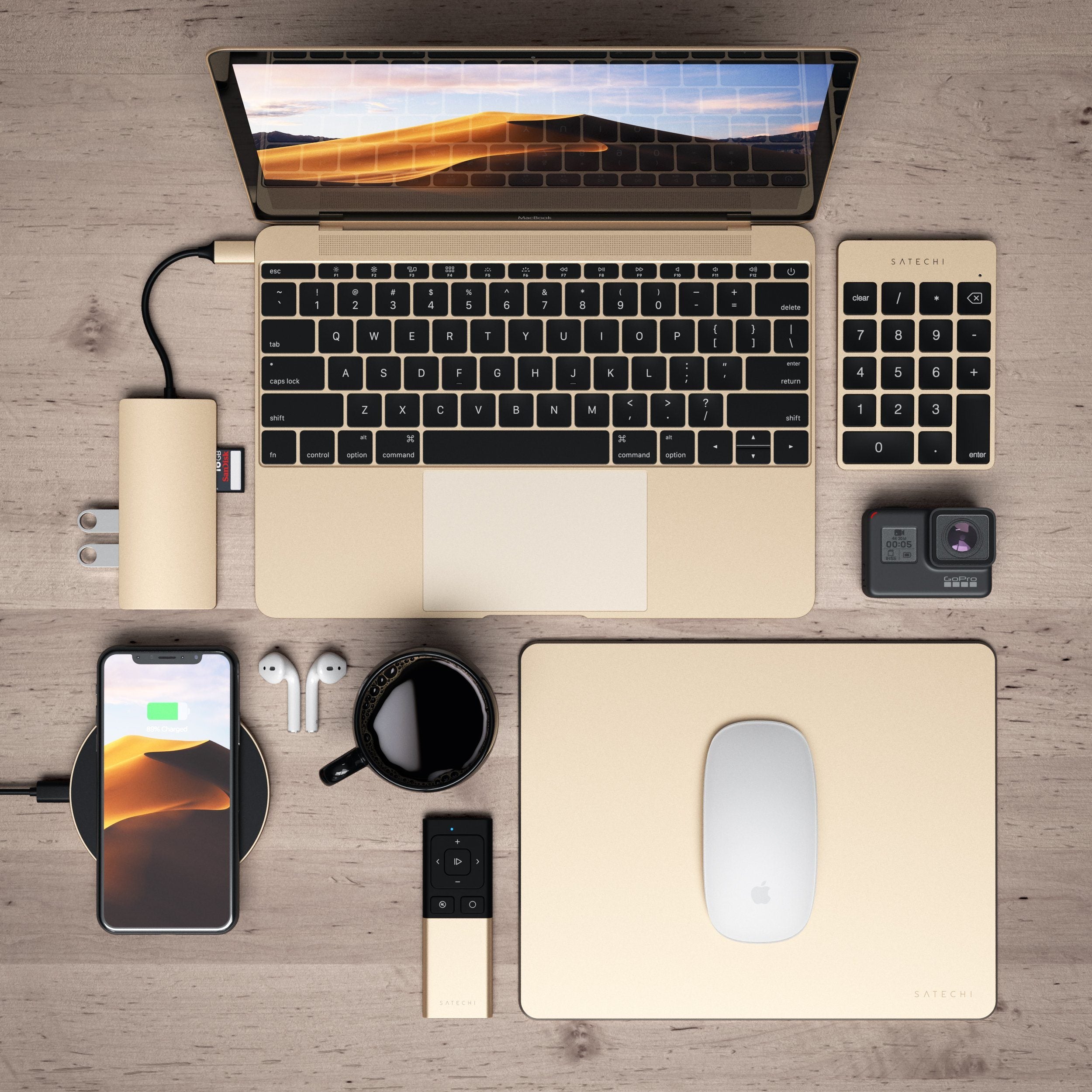 Aluminum Slim Rechargeable Bluetooth Keypad Keypads Satechi 