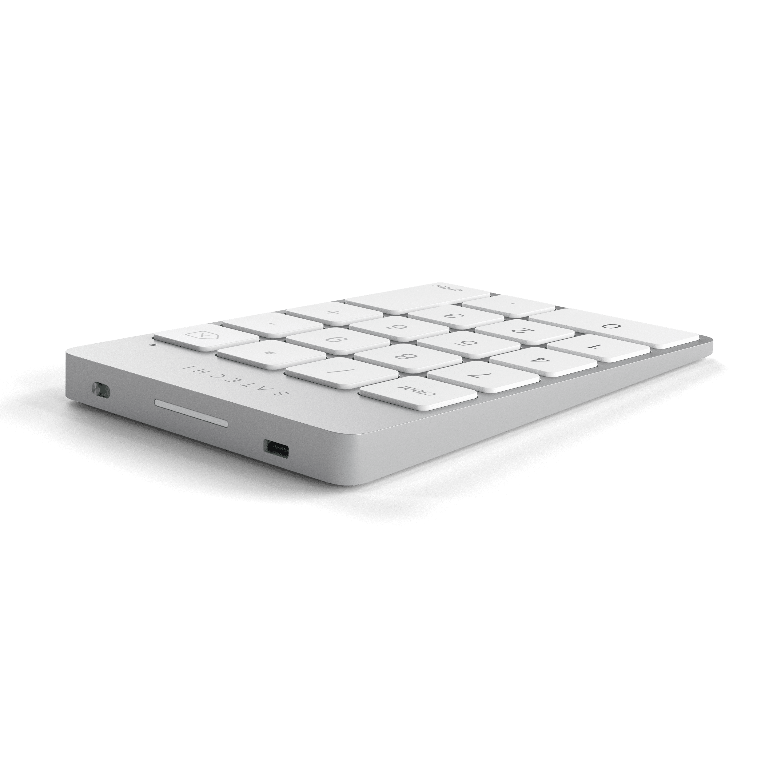 Aluminum Slim Rechargeable Bluetooth Keypad Keypads Satechi Silver