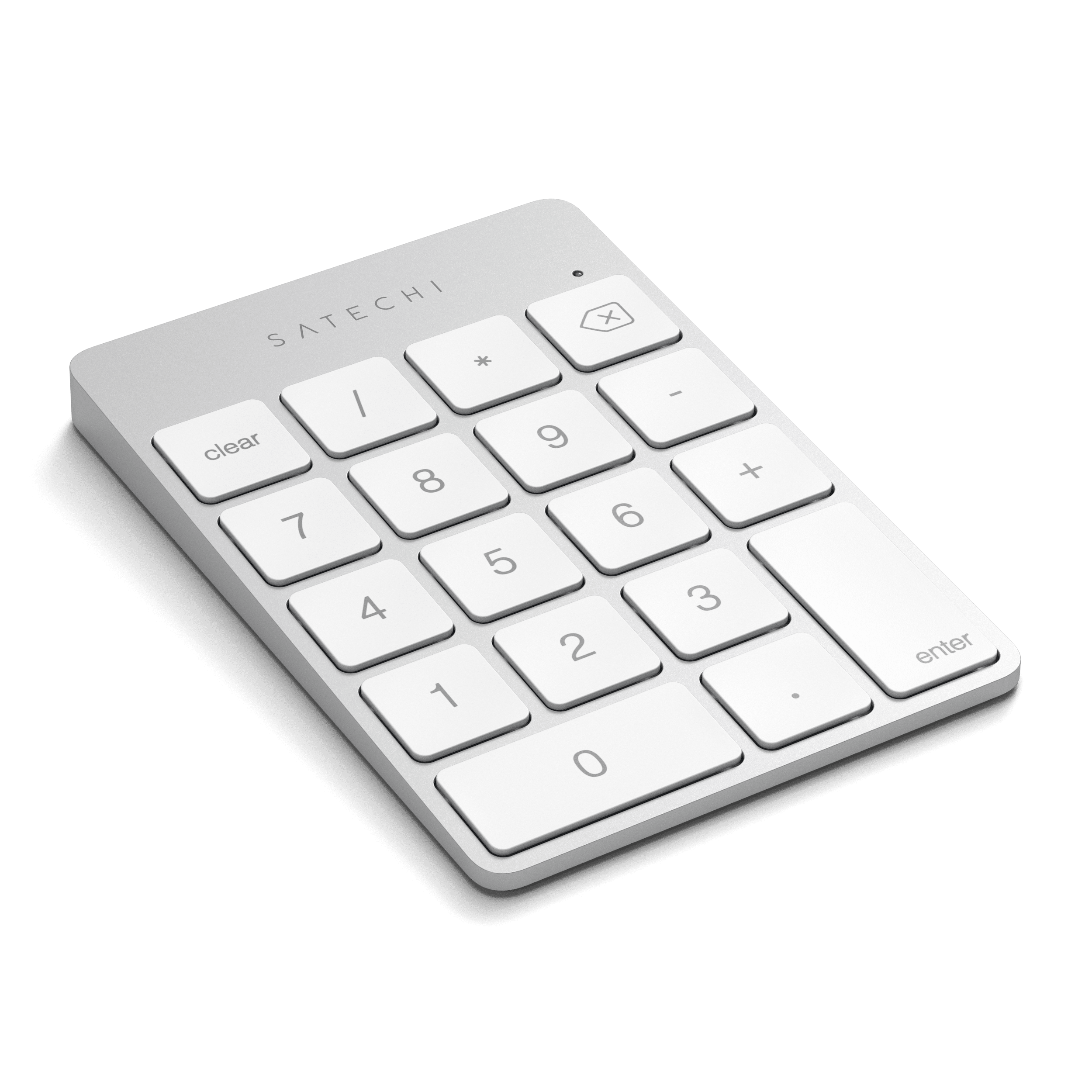 Aluminum Slim Rechargeable Bluetooth Keypad Keypads Satechi Silver