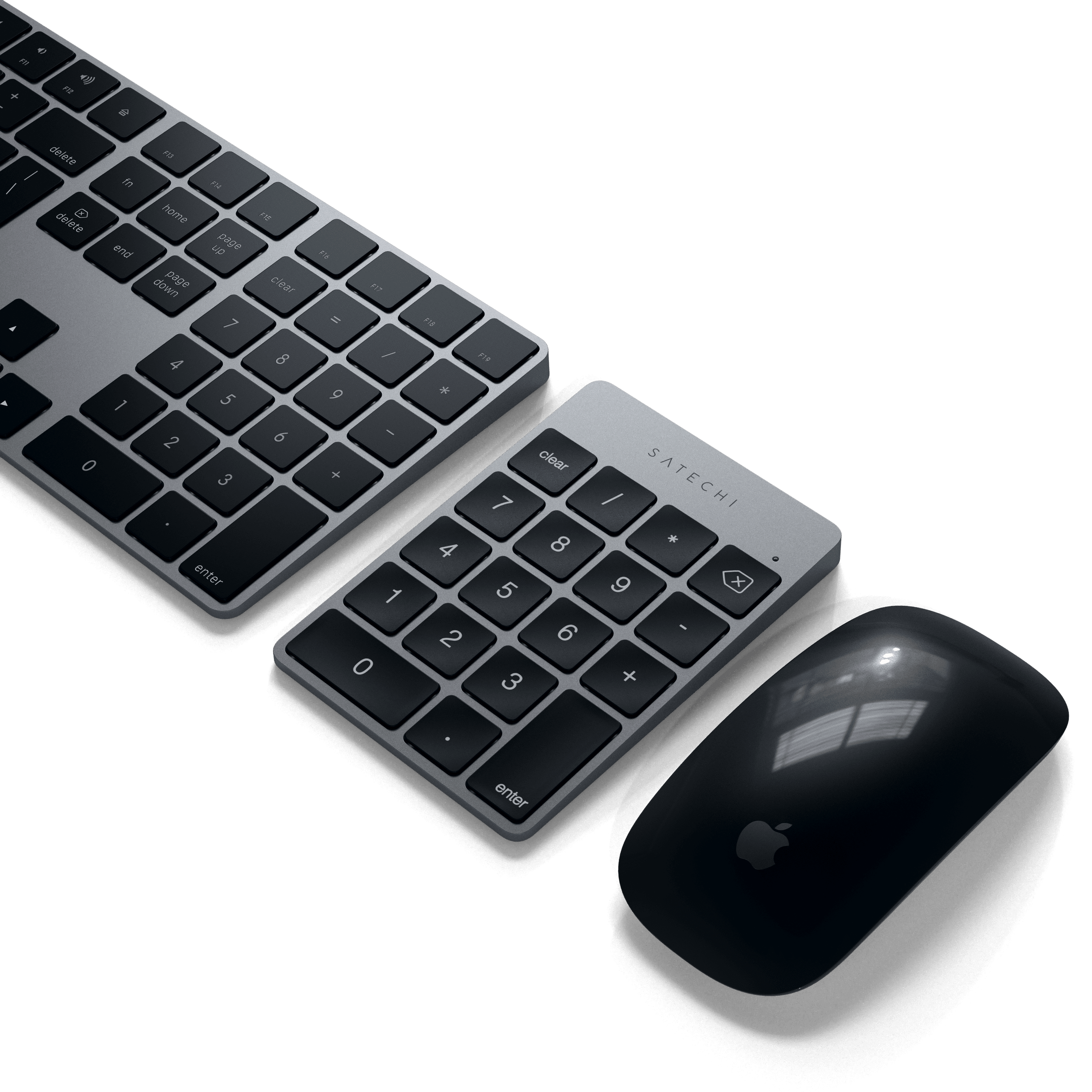 Aluminum Slim Rechargeable Bluetooth Keypad Keypads Satechi Space Gray