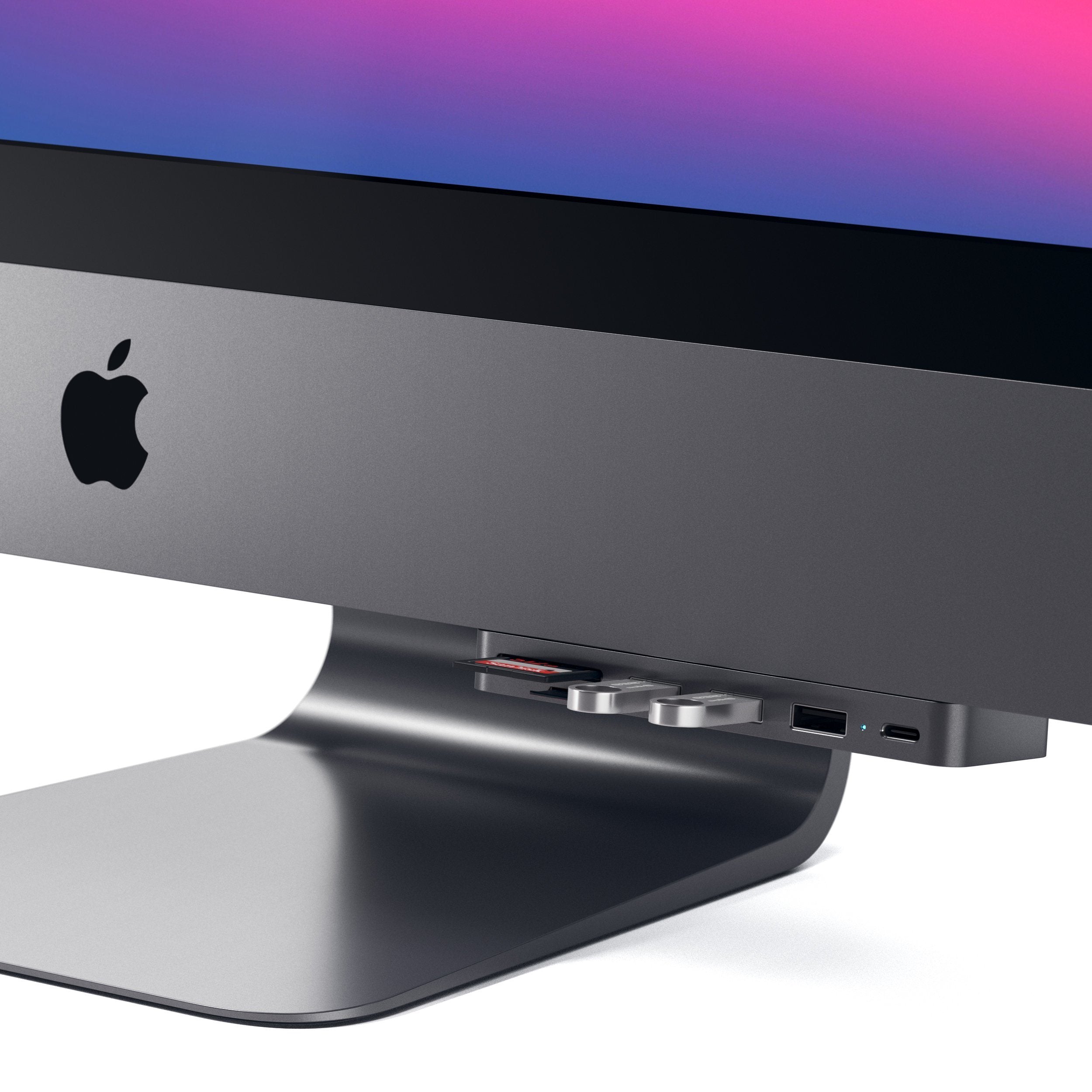 Satechi Aluminium (Silber) USB Typ-C Clamp Hub Pro für iMac (Gebraucht Satechi Aluminium (Silber) USB Typ-C Clamp Hub Pro für iMac (Gebraucht