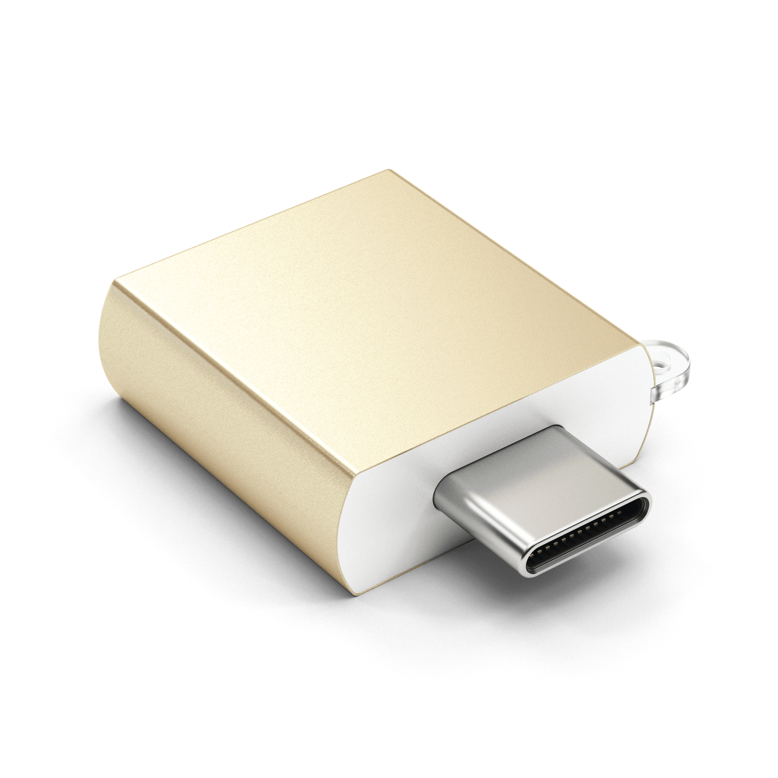 Aluminum USB-C to USB-A 3.0 Adapter Adapters Satechi Gold
