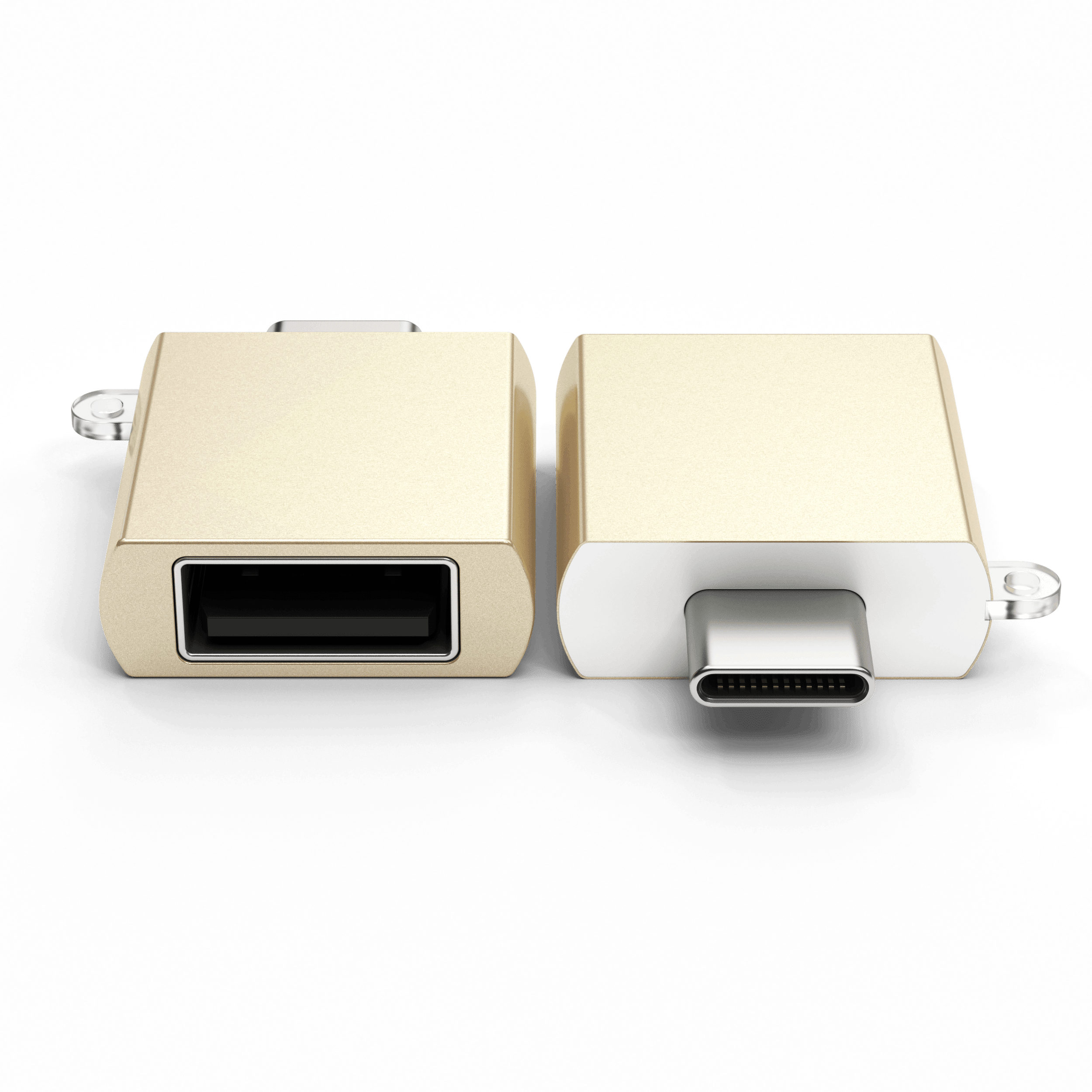Aluminum USB-C to USB-A 3.0 Adapter Adapters Satechi Gold
