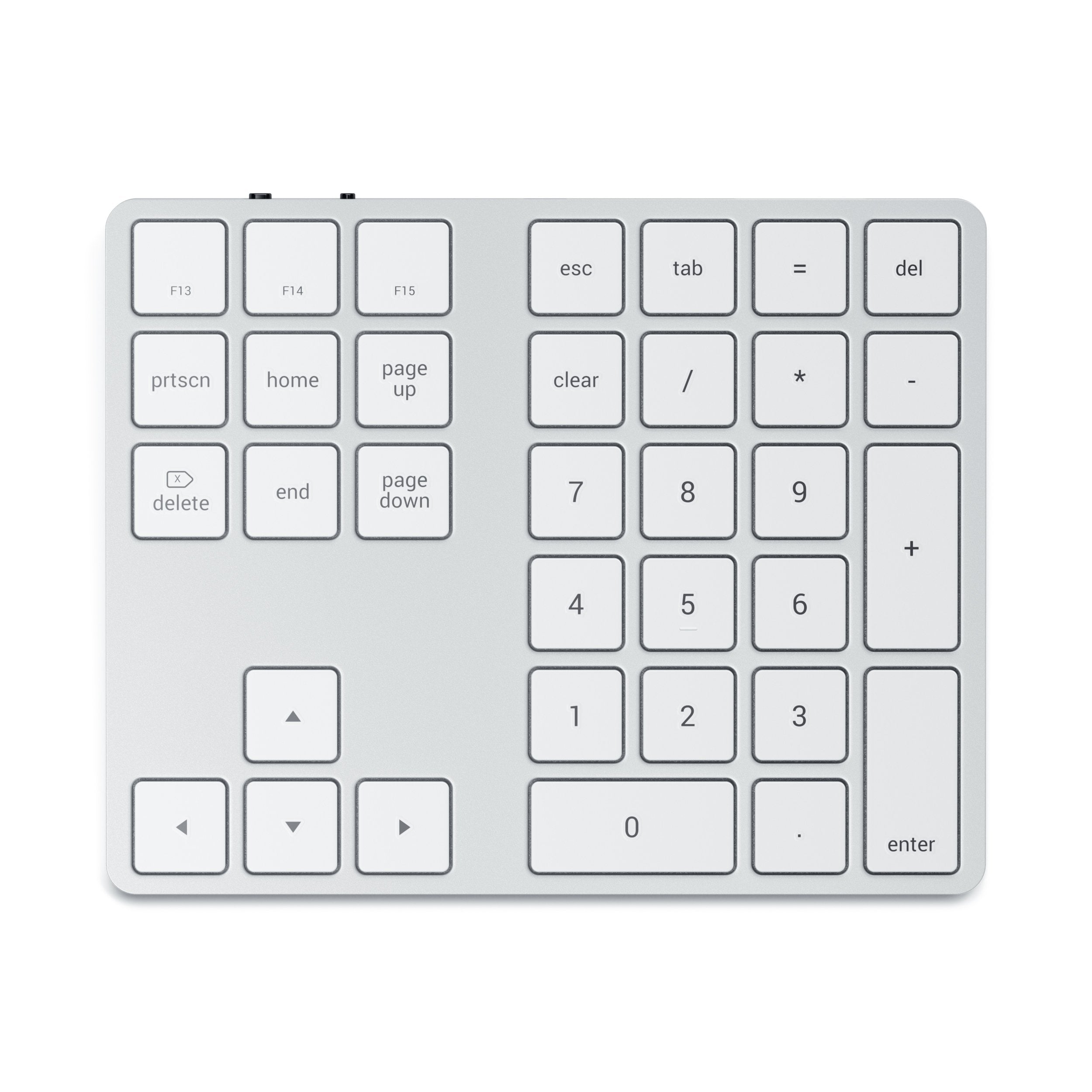 Bluetooth Extended Keypad Keypads Satechi Silver 