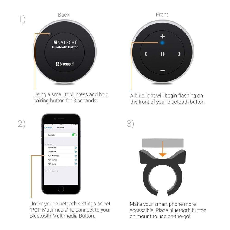Bluetooth Media Button | Wireless Remote Control – Satechi