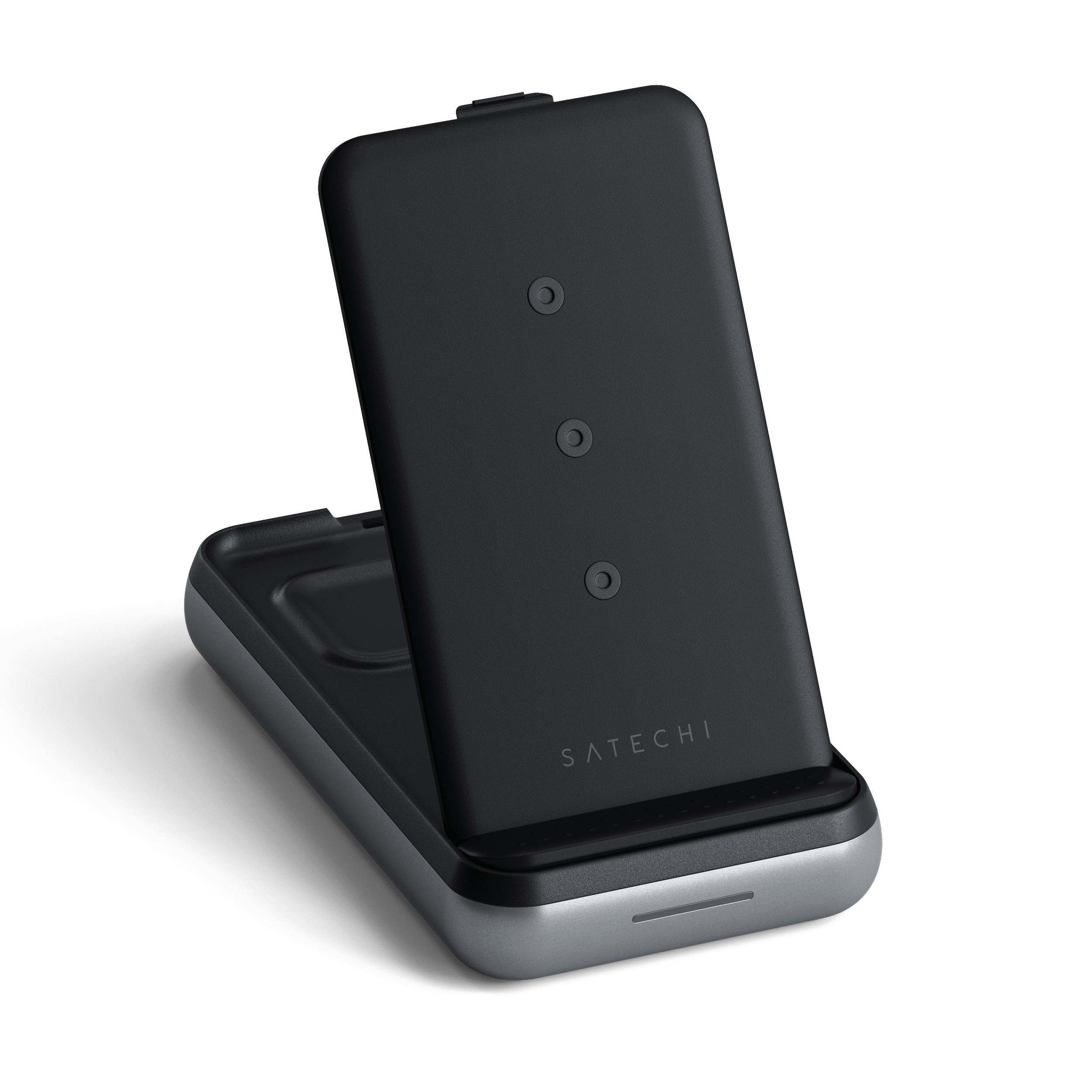Satechi Duo Wireless Charger Power Stand (Space Gray)