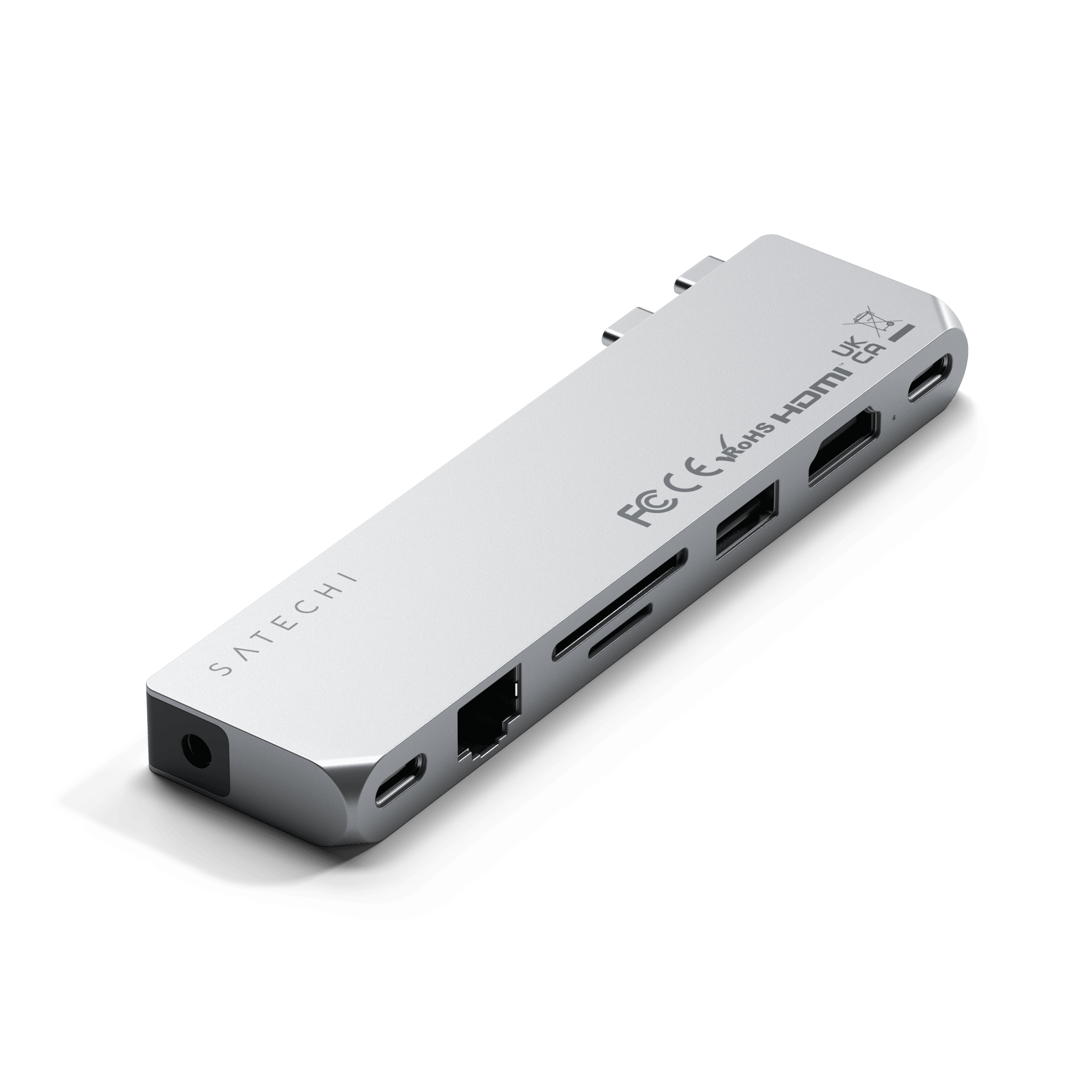 Pro Hub Max Hubs ## Adapters Satechi Silver