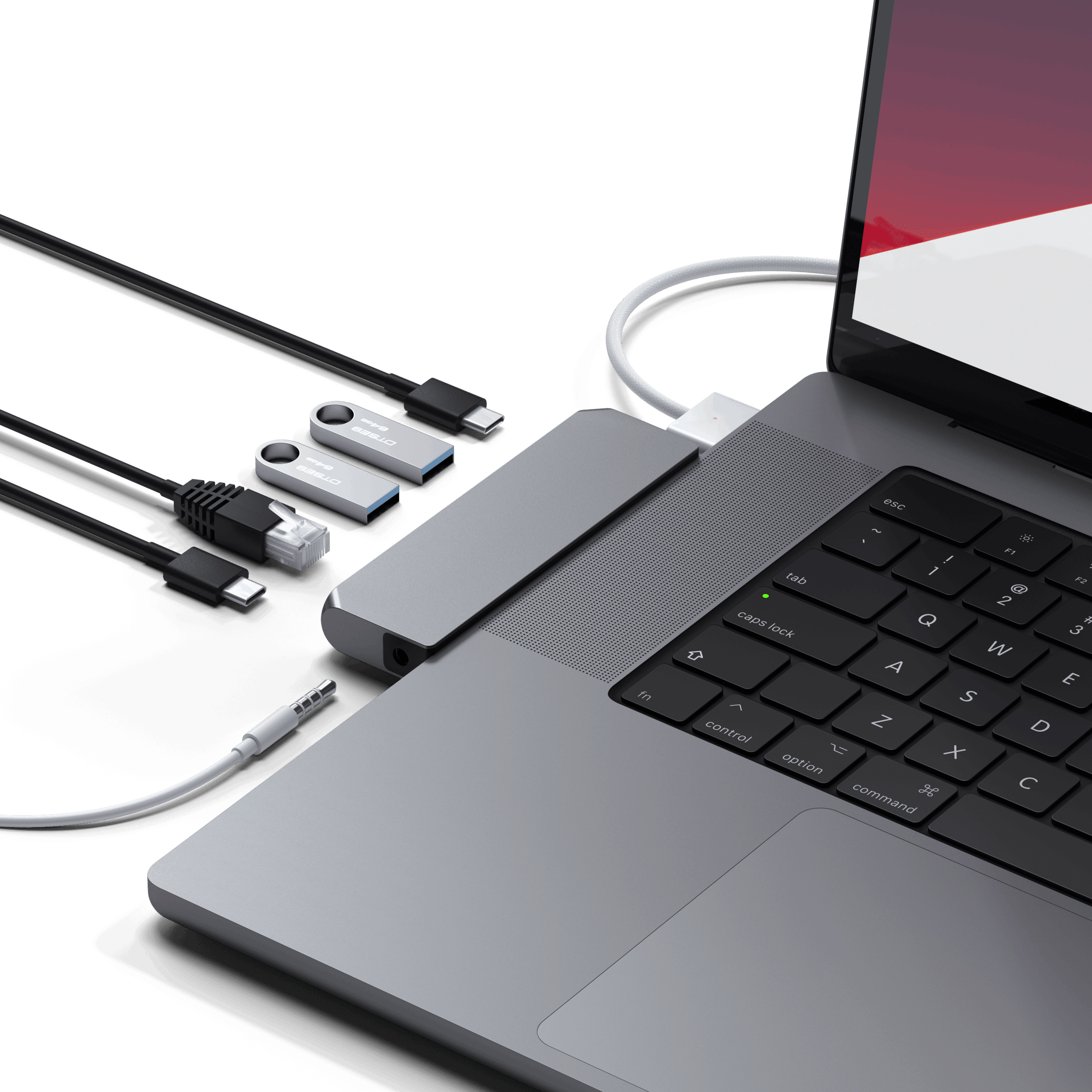 Pro Hub Mini Hubs ## Adapters Satechi Space Gray