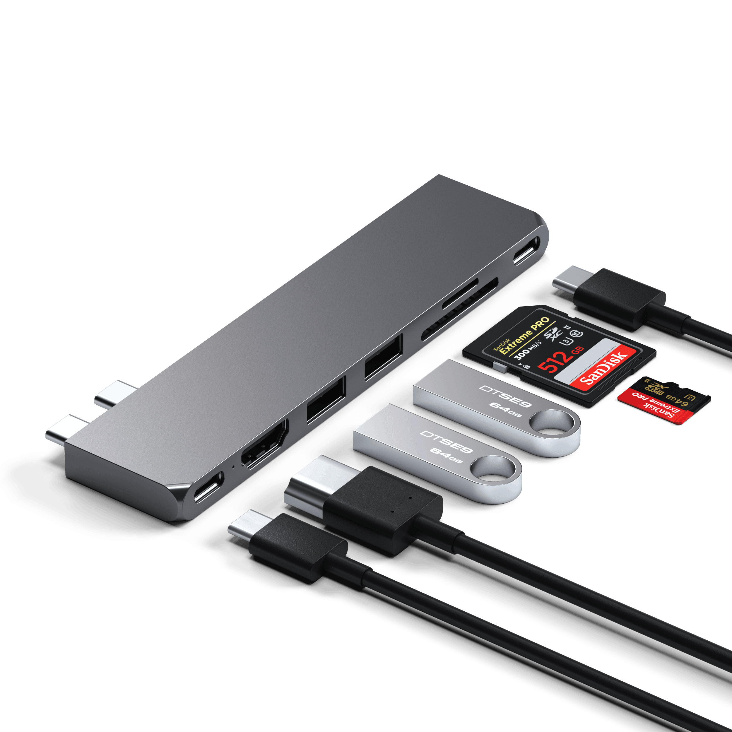 Hub 7-in-1 USB4 | Slim Hub Pro HUB SATECHI 256GB ミッドナイト Air MacBook M2 for Satechi – MacBook MacBook本体
