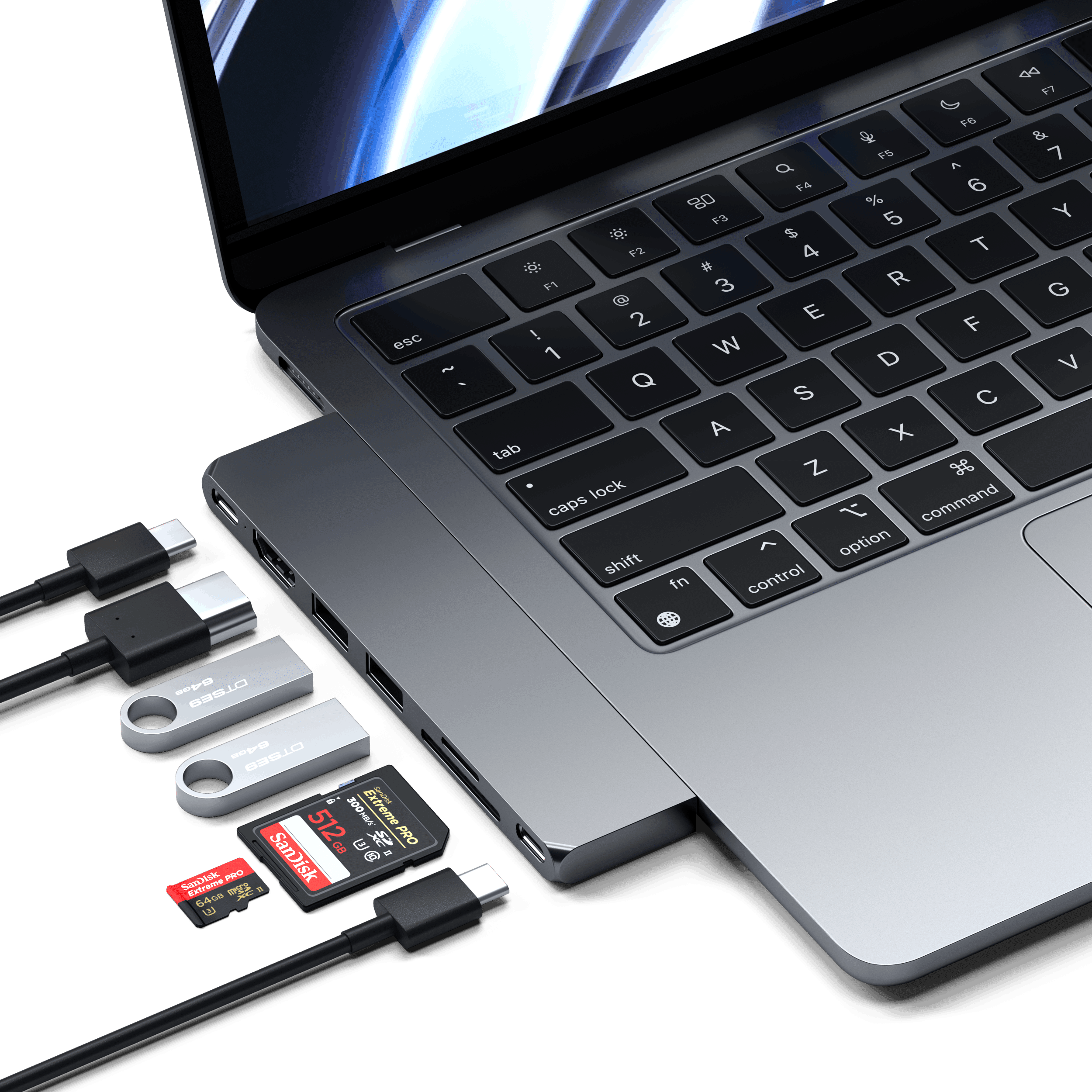 Pro Hub Slim | USB4 7-in-1 Hub for MacBook – Satechi