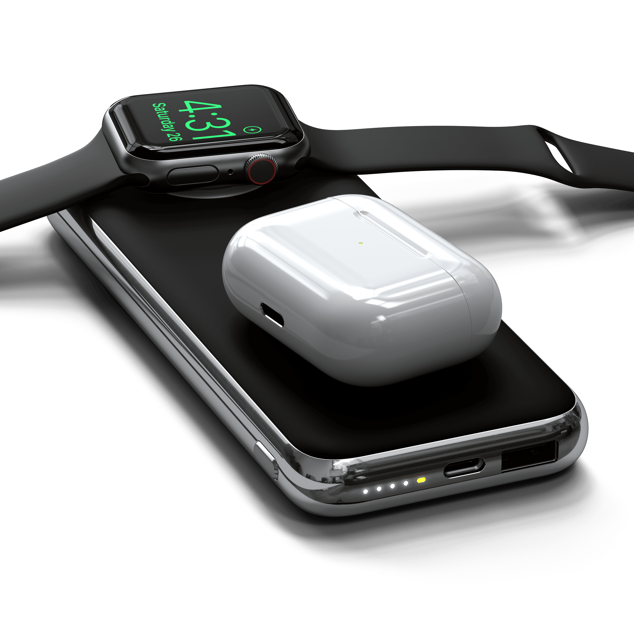 Quatro Wireless Power Bank | Portable Charger  Satechi