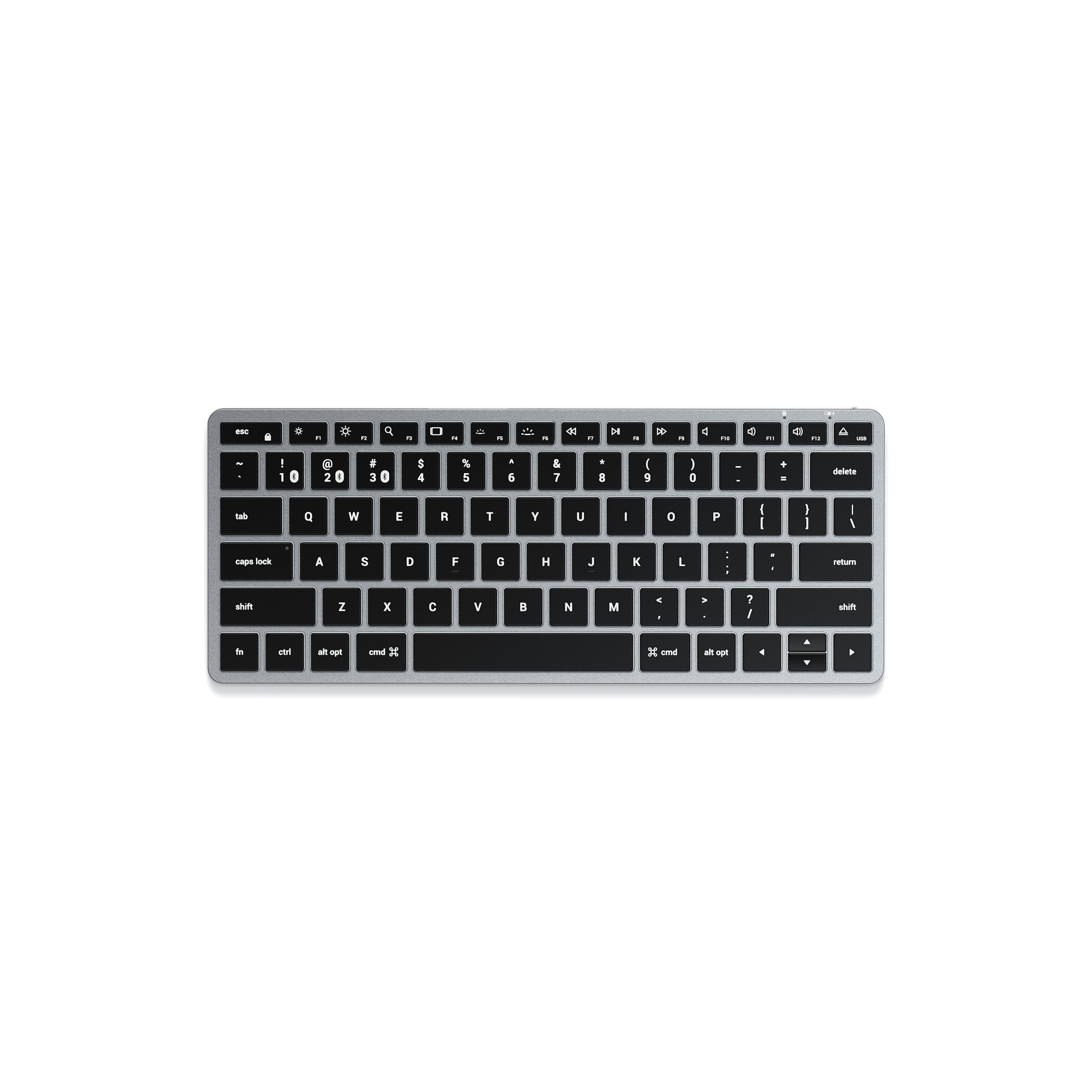 Slim X1 Bluetooth Backlit Keyboard Keyboards Satechi Space Gray
