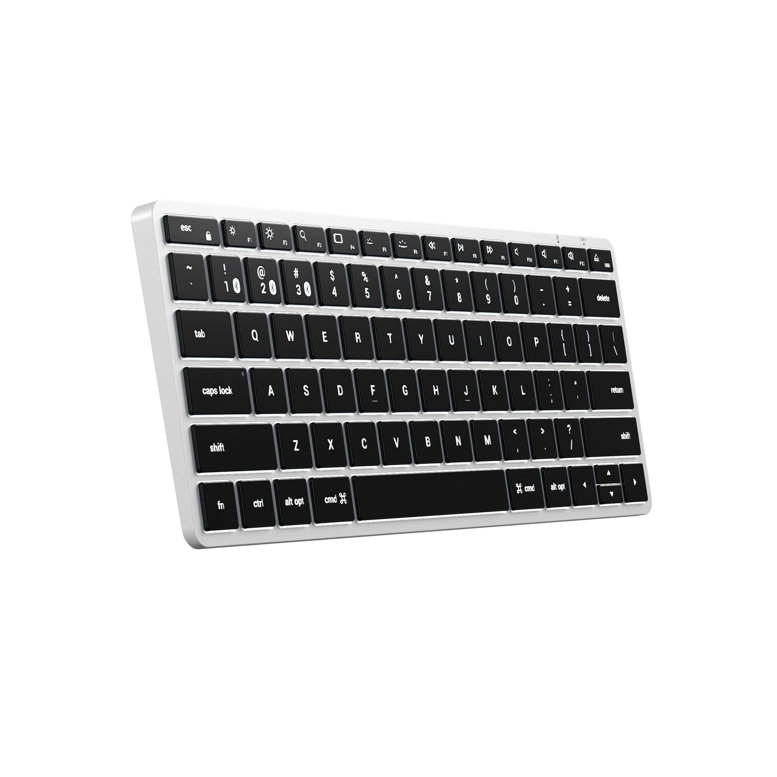 Slim X1 Bluetooth Backlit Keyboard Keyboards Satechi Silver