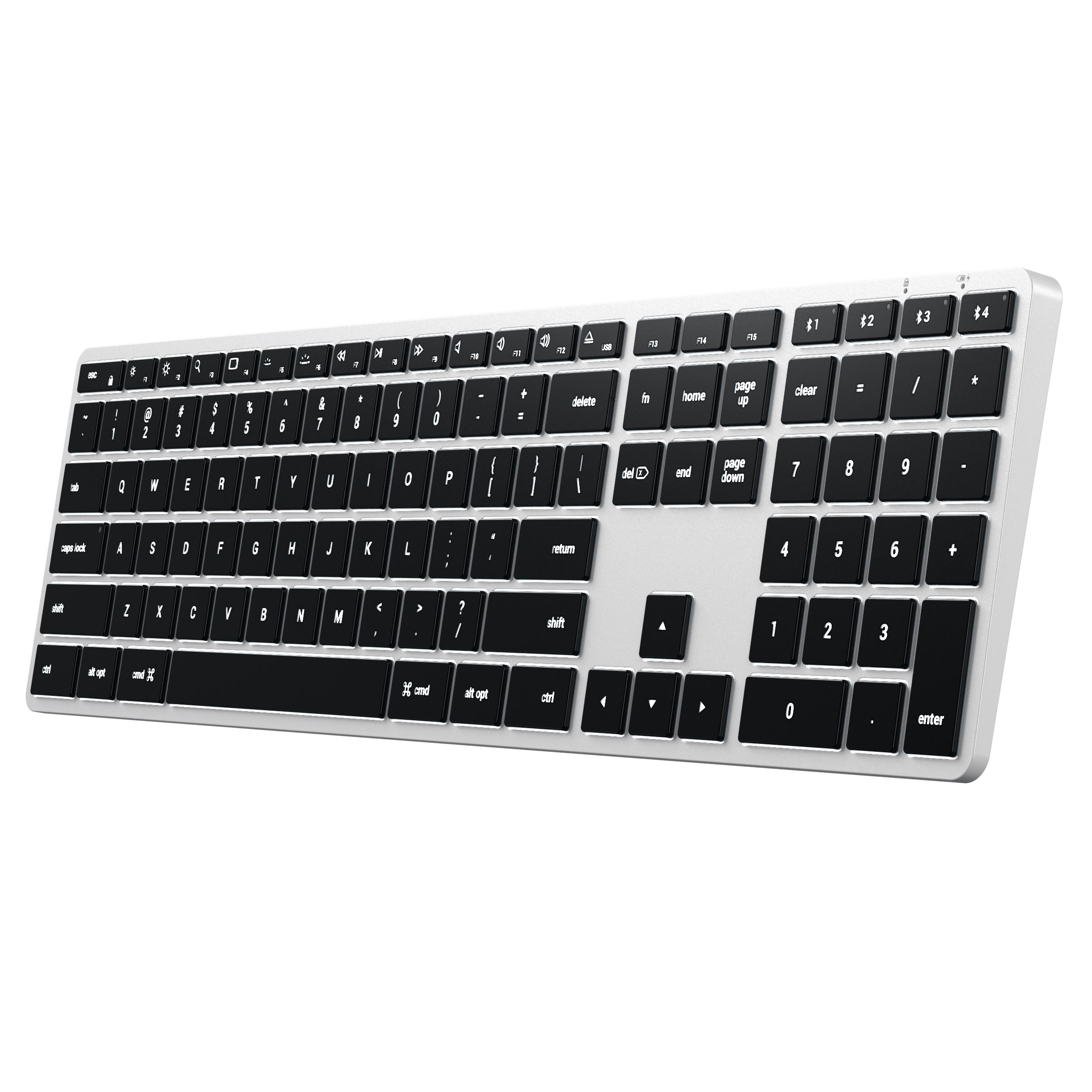 Slim X3 Bluetooth Backlit Keyboard Keyboards Satechi Silver