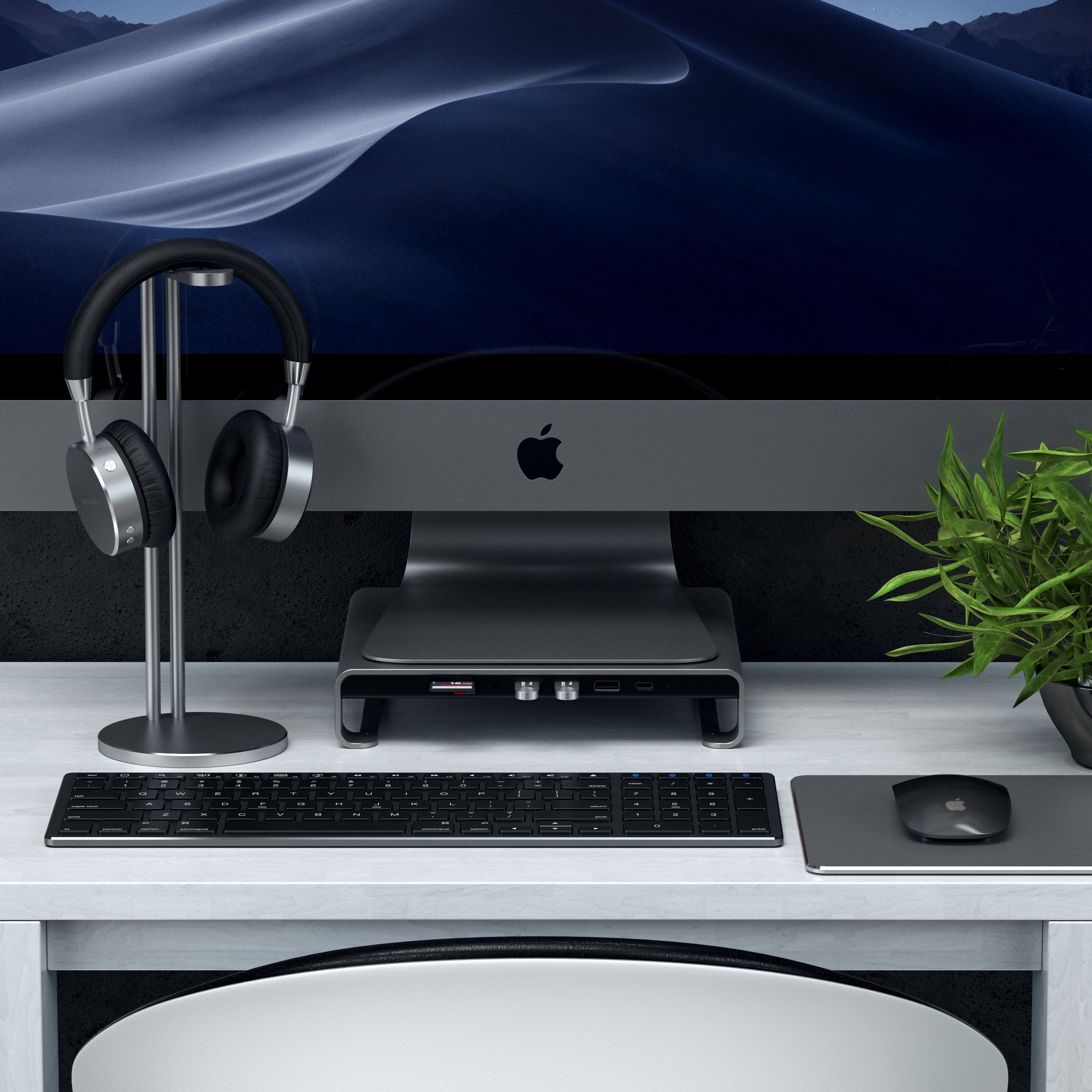 Type-C Monitor Stand Hub for iMac | Aluminum – Satechi