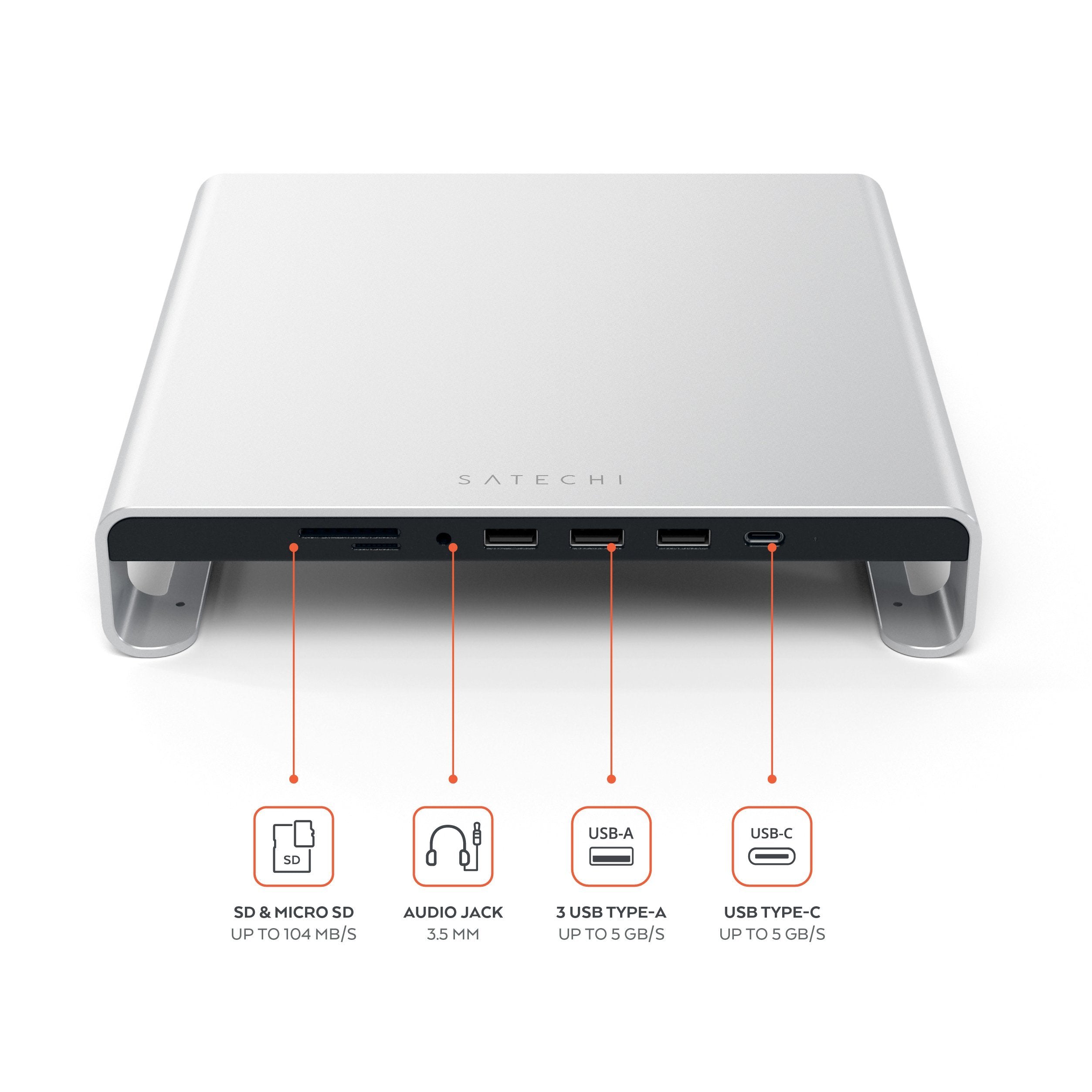Satechi Monitor Stand Hub - Thumbnail 5