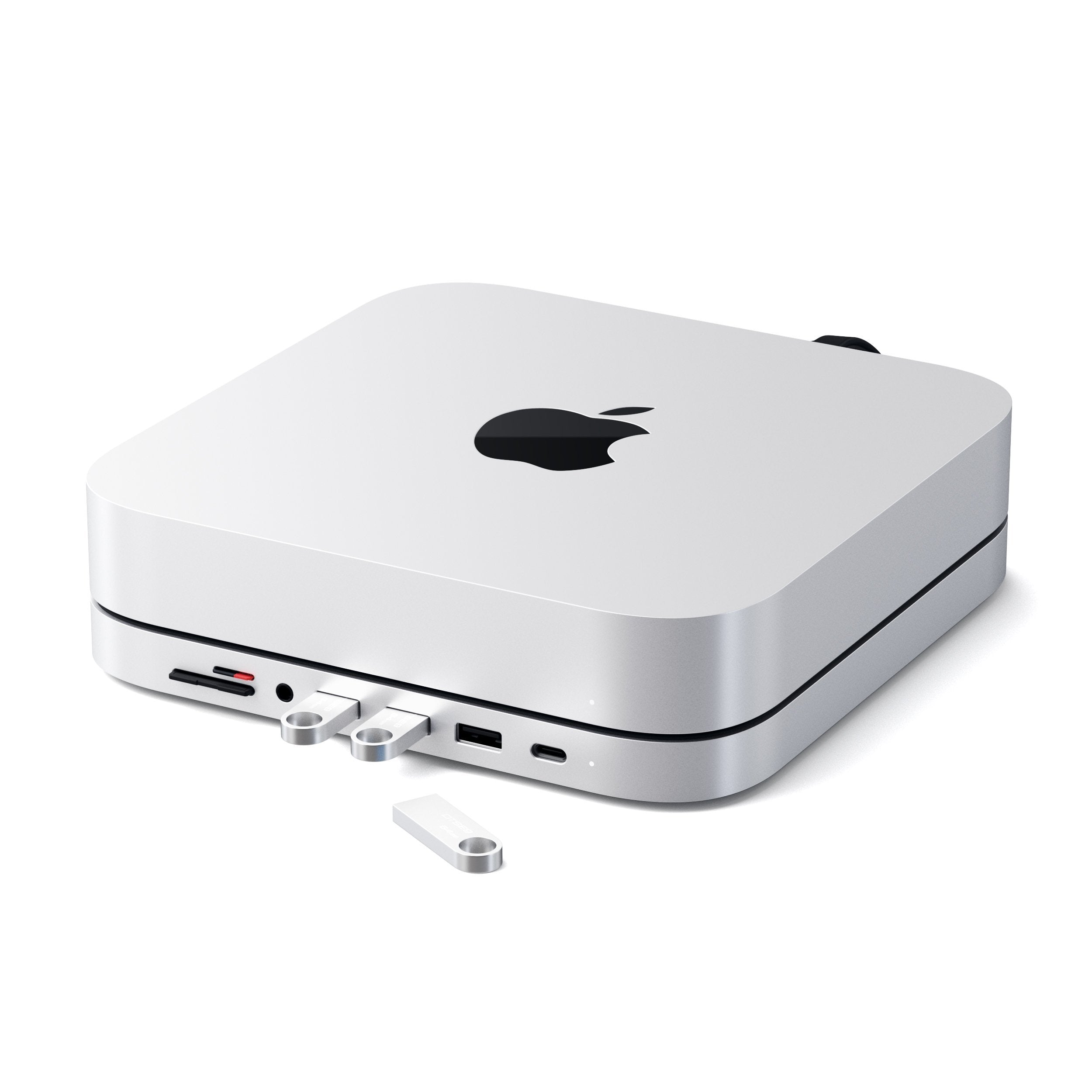 M2 Mac mini + Satechi USB-C アルミニウムスタンド Type-C Aluminum Stand for Mac Mini | Satechi - Apple and PC