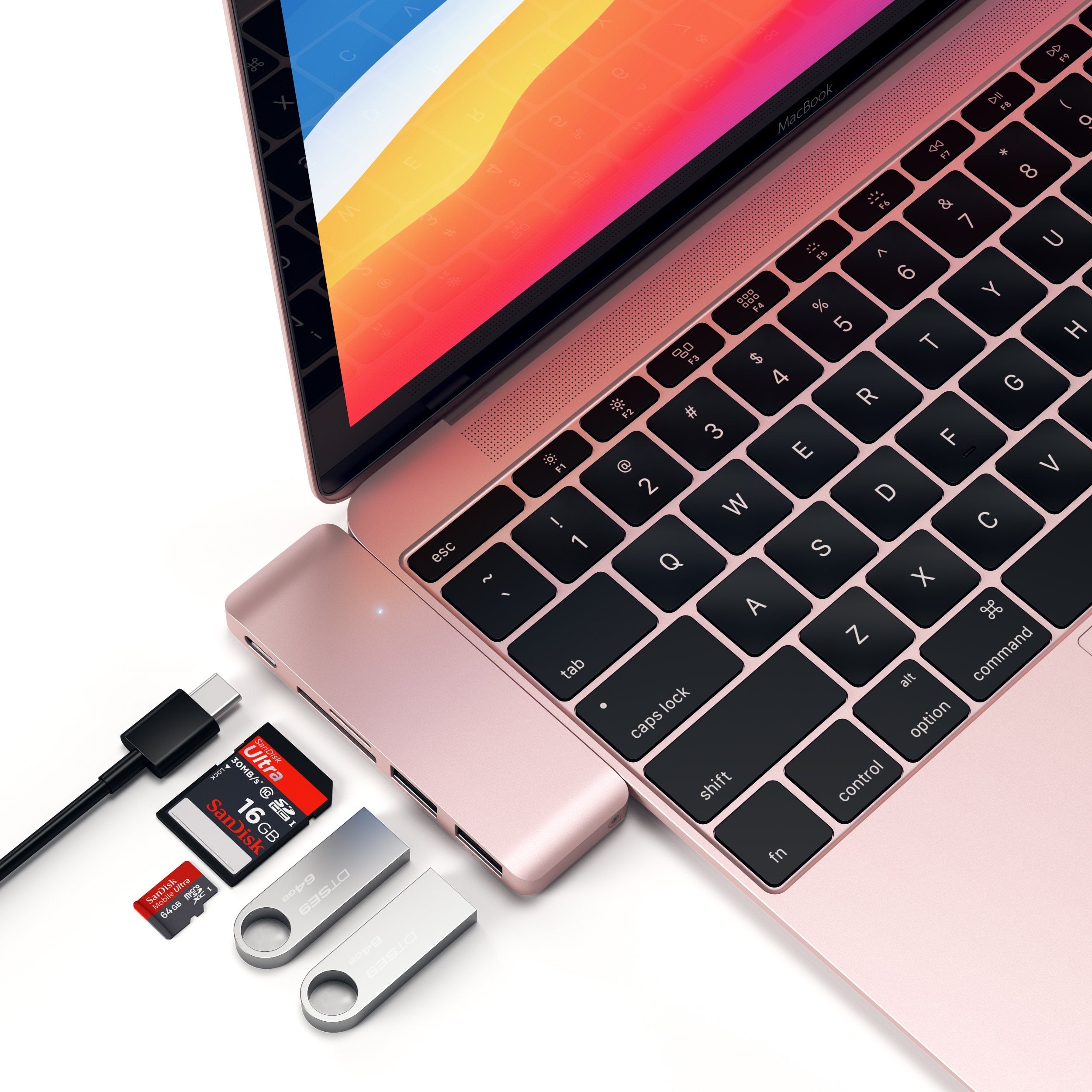 Type-C Pass-Through USB Hub Hubs Satechi Rose Gold