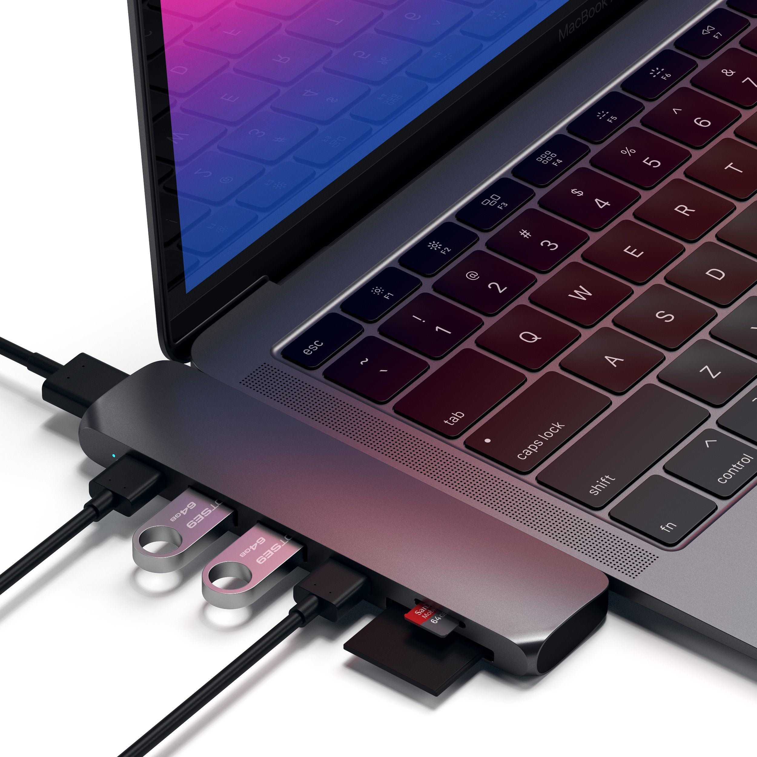 Satechi アルミニウム Proハブ 7-in-2 多機能USB-Cポート Type-C Pro Hub Adapter | HDMI & SD for MacBook – Satechi