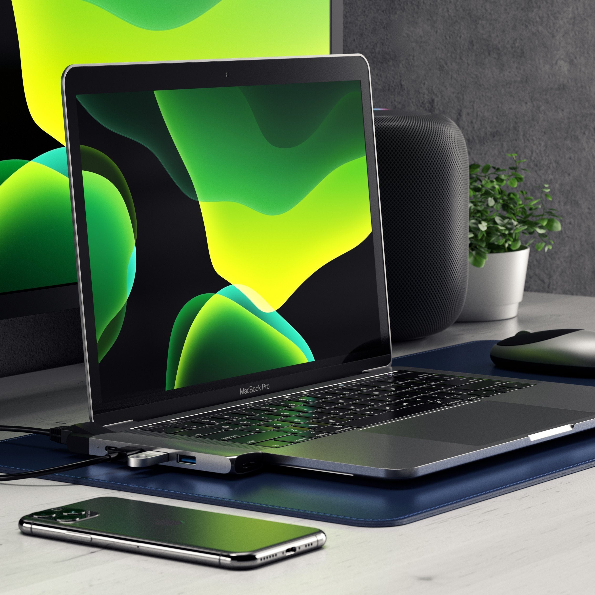 Type-C Pro Hub Adapter with Ethernet USB-C Satechi 