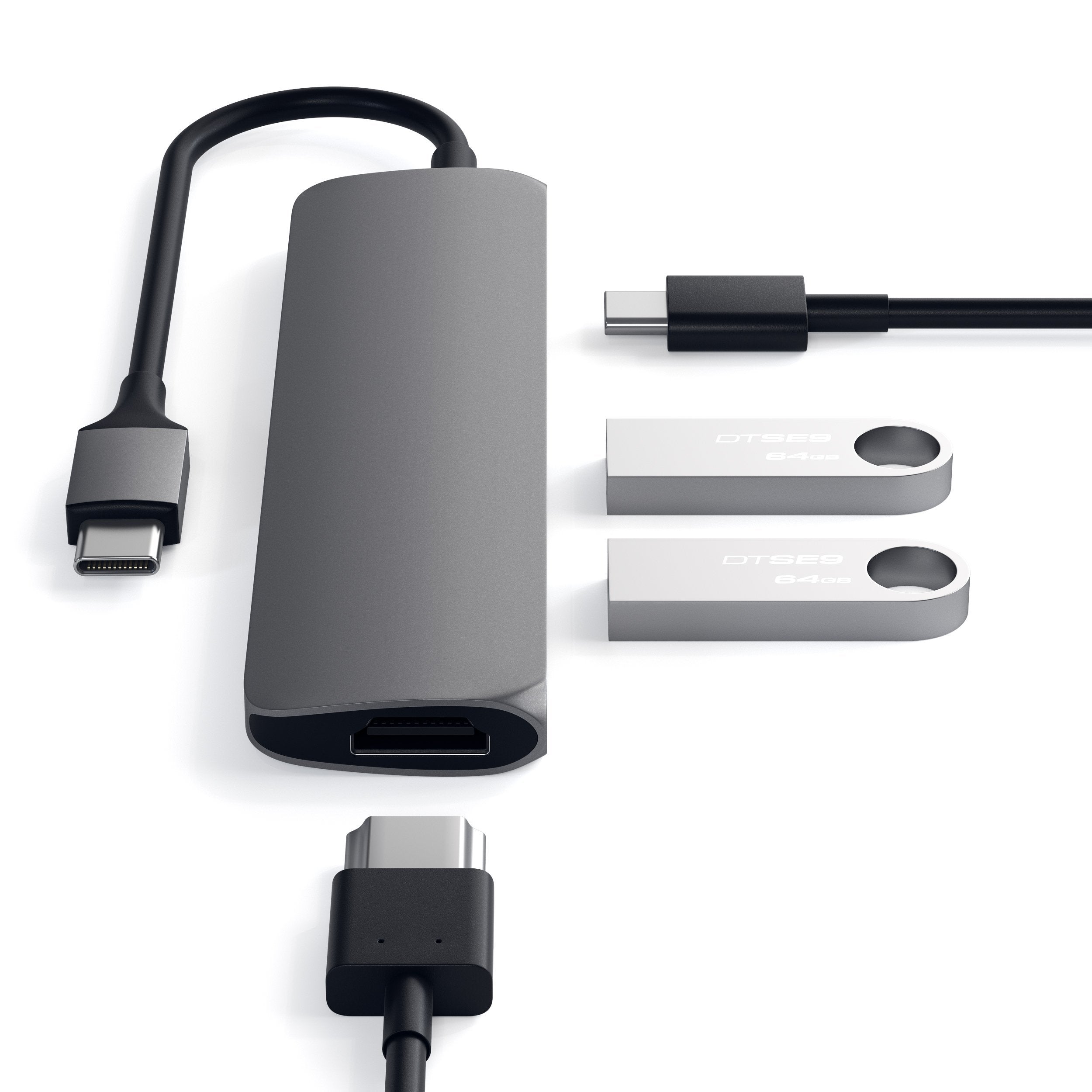 Type-C Slim Multi-Port Adapter 4K | Aluminum – Satechi