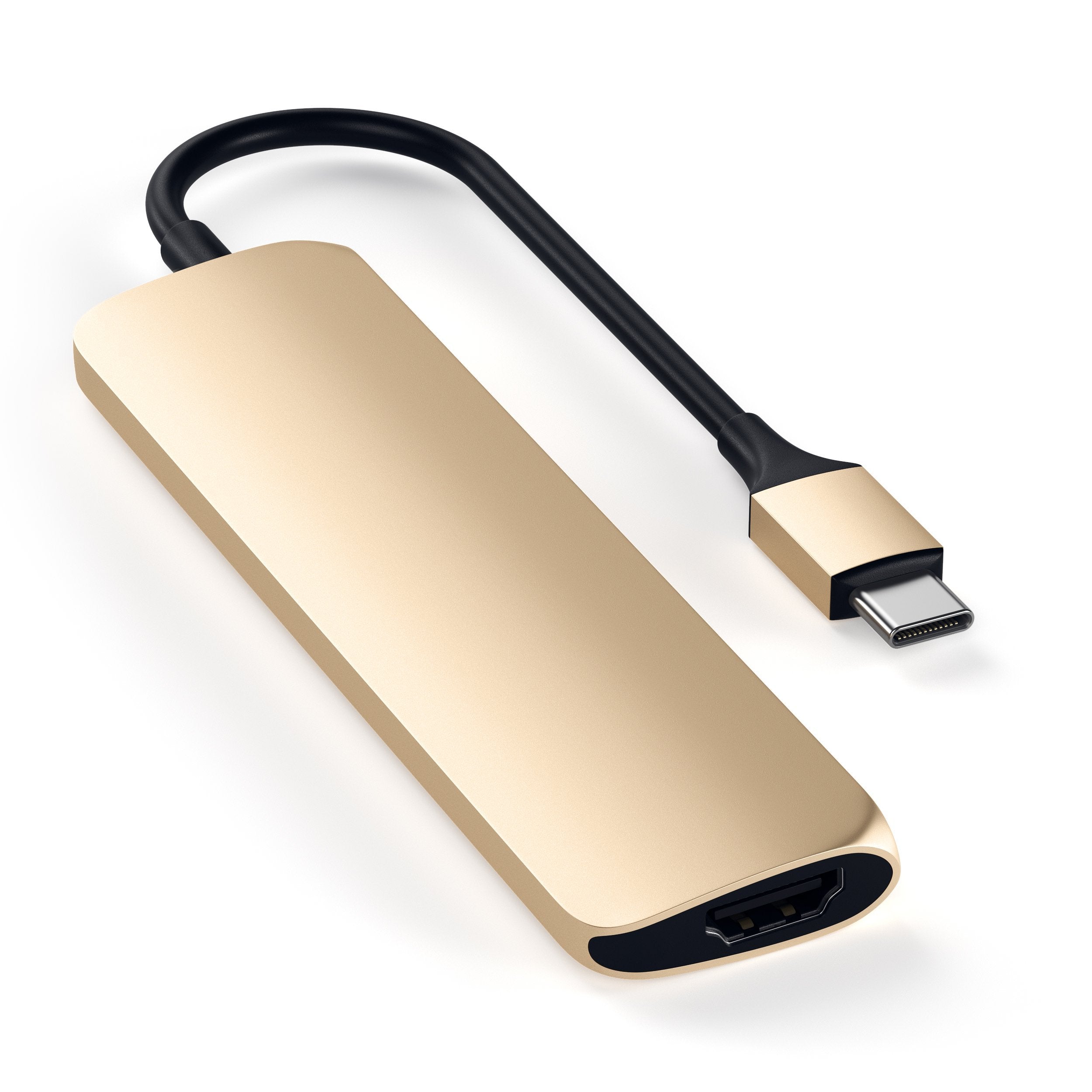 Type-C Slim Multi-Port Adapter 4K Multi-Ports Satechi Gold
