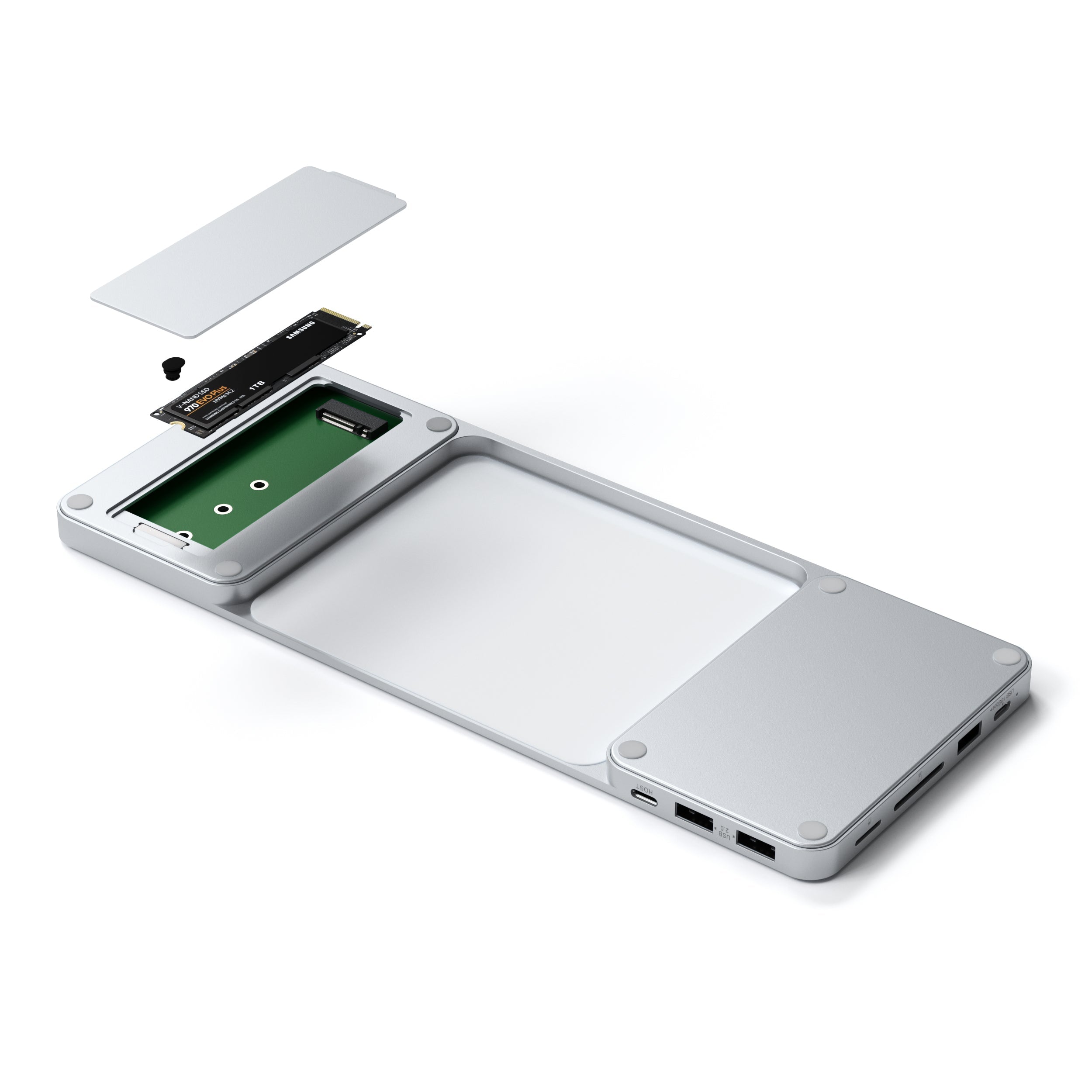 SATECHI USB Cスリムデスクトップドック薄型 マルチーハブ24インチ USB-C Slim Dock for 24-inch iMac | NVMe & Ports – Satechi
